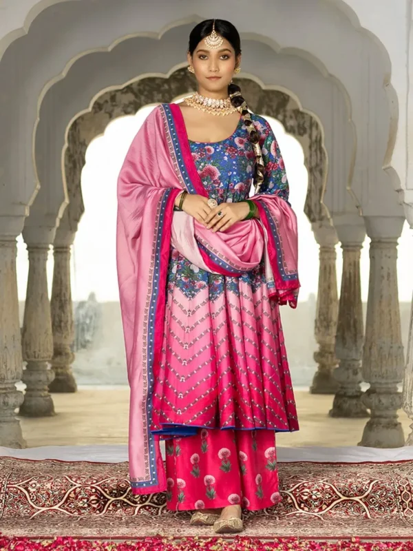 chanderi anarkali
